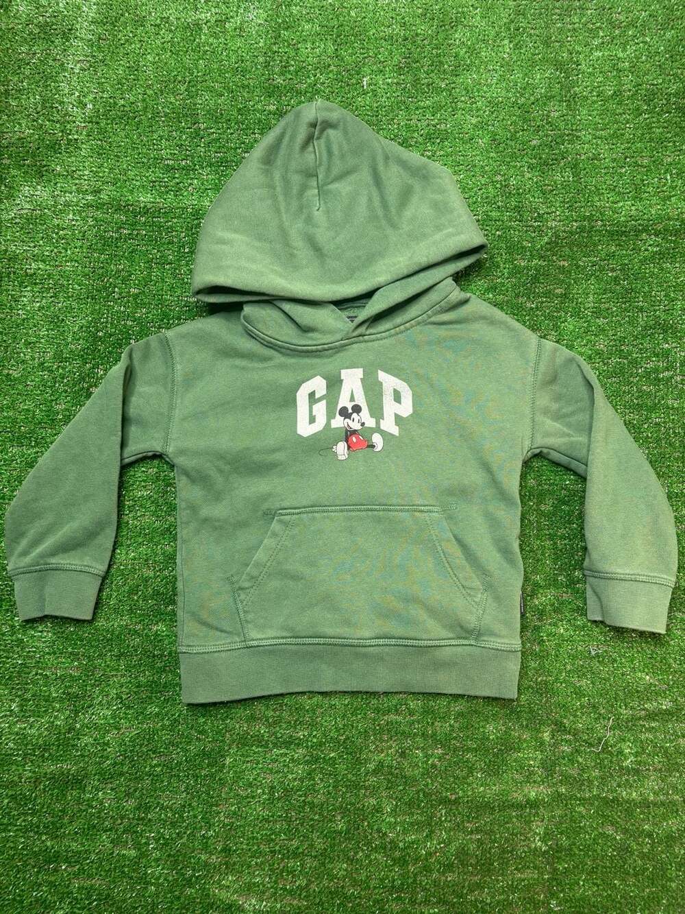 Gap x Disney Mickey Mouse Graphic Green Hoodie Kids